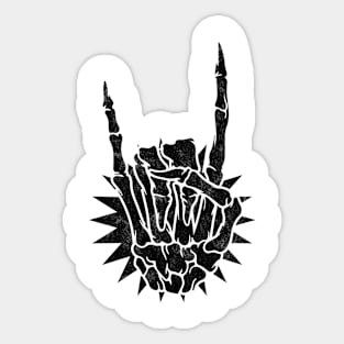 Metal Rock Hand Sticker